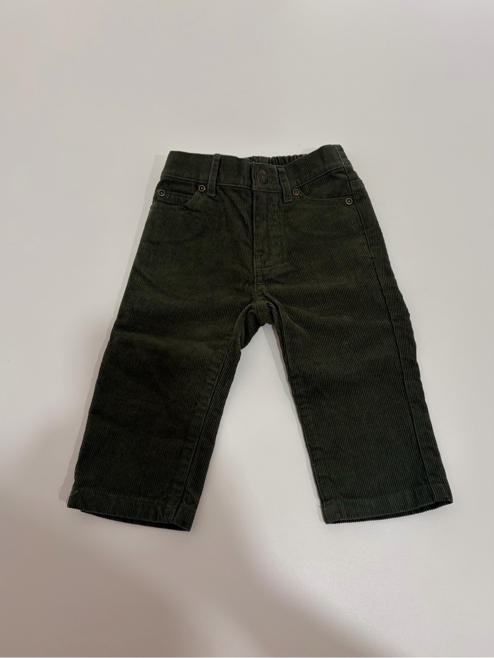 Janie and Jack Baby Boy Olive Green Corduroy Pants